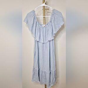 UMGEE Light‎ Blue Off-Shoulder Dress